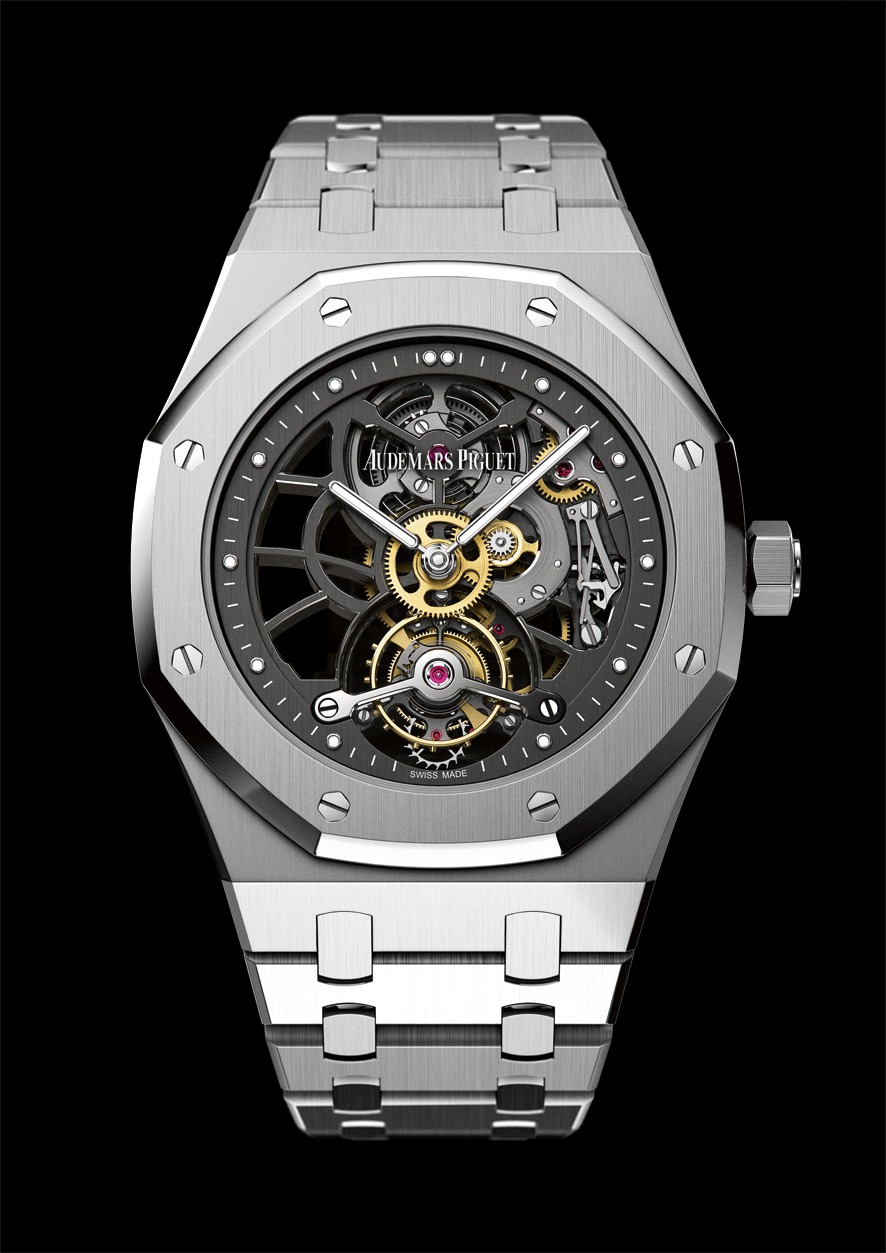 Audemars Piguet Royal Oak Openworked Extra-Thin Tourbillon Platinum watch REF: 26511PT.OO.1220PT.01